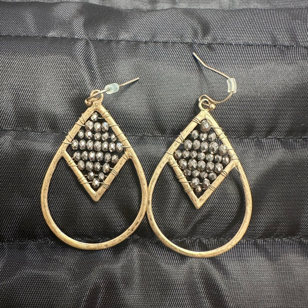 Gold & Silver Mixed Metal Earrings